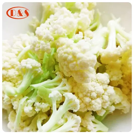 Nop EU Organic Frozen IQF Cauliflower Cut / Floret From China
