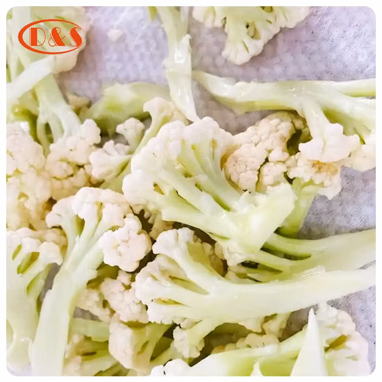 Nop EU Organic Frozen IQF Cauliflower Cut / Floret From China