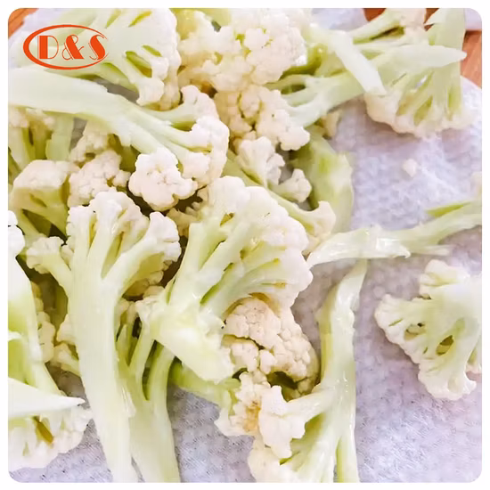 Nop EU Organic Frozen IQF Cauliflower Cut / Floret From China