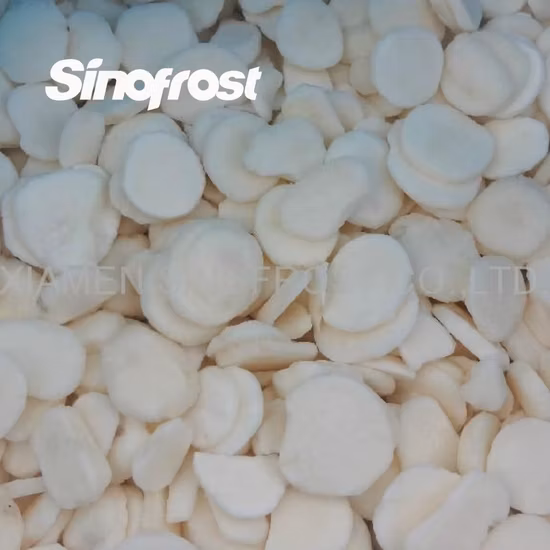Castañas de Agua Congeladas IQF en Rodajas/Rodajas
