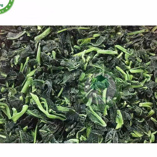 Proveedor de espinacas picadas de espinacas congeladas IQF New Crop de China