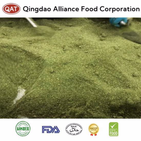 Certificado Brc/Kosher, espinaca picada IQF, 3/8
